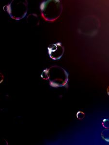 Preview wallpaper bubbles, contour, glitter, glare