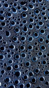 Preview wallpaper bubbles, foam, liquid, macro, blue