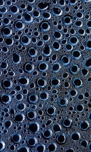 Preview wallpaper bubbles, foam, liquid, macro, blue