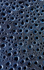 Preview wallpaper bubbles, foam, liquid, macro, blue