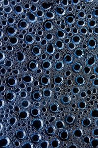 Preview wallpaper bubbles, foam, liquid, macro, blue