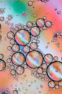 Preview wallpaper bubbles, gradient, colorful, abstraction, water