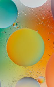 Preview wallpaper bubbles, gradient, multicolored, abstraction