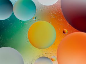 Preview wallpaper bubbles, gradient, multicolored, abstraction
