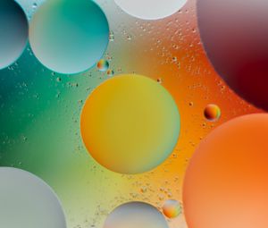 Preview wallpaper bubbles, gradient, multicolored, abstraction