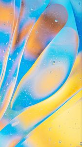 Preview wallpaper bubbles, gradient, shape, surface, yellow, blue