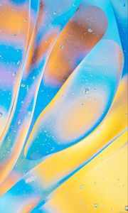 Preview wallpaper bubbles, gradient, shape, surface, yellow, blue