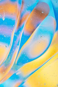 Preview wallpaper bubbles, gradient, shape, surface, yellow, blue