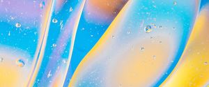 Preview wallpaper bubbles, gradient, shape, surface, yellow, blue