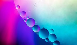 Preview wallpaper bubbles, gradient, water, diagonal, blue