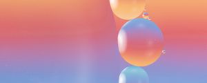 Preview wallpaper bubbles, gradient, water, blue, pink
