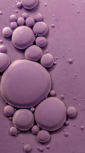 Preview wallpaper bubbles, ink, purple
