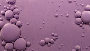 Preview wallpaper bubbles, ink, purple