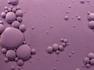 Preview wallpaper bubbles, ink, purple