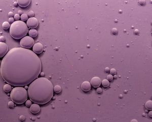 Preview wallpaper bubbles, ink, purple