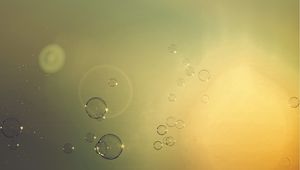 Preview wallpaper bubbles, light, sky, flight
