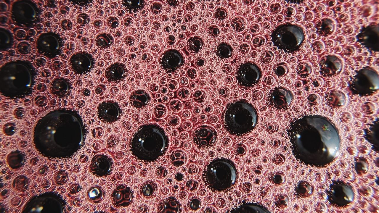 Wallpaper bubbles, liquid, foam, macro, texture