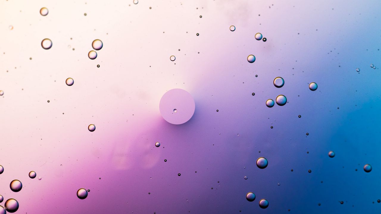 Wallpaper bubbles, liquid, gradient, water
