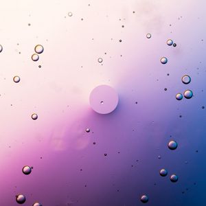 Preview wallpaper bubbles, liquid, gradient, water