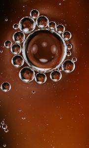 Preview wallpaper bubbles, liquid, macro, closeup