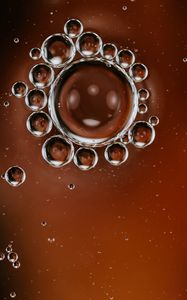 Preview wallpaper bubbles, liquid, macro, closeup