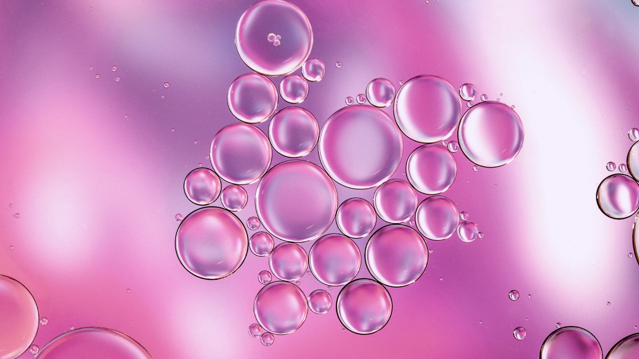 Wallpaper bubbles, liquid, macro, transparent