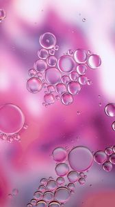 Preview wallpaper bubbles, liquid, macro, transparent