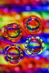 Preview wallpaper bubbles, liquid, macro, colorful, transparent