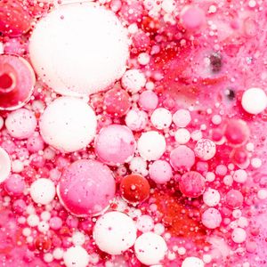 Preview wallpaper bubbles, liquid, macro, pink, abstraction