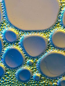Preview wallpaper bubbles, liquid, oil, macro