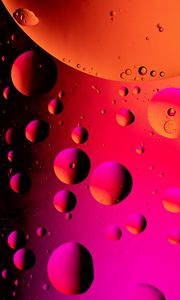 Preview wallpaper bubbles, liquid, oil, paint, macro