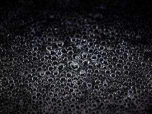 Preview wallpaper bubbles, macro, bw, liquid