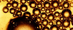 Preview wallpaper bubbles, macro, liquid, texture, brown