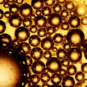 Preview wallpaper bubbles, macro, liquid, texture, brown
