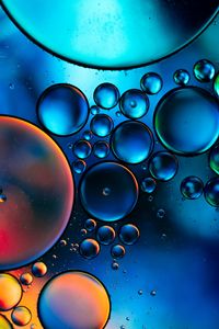 Preview wallpaper bubbles, oil, liquid, macro
