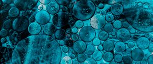Preview wallpaper bubbles, oil, liquid, macro, blue