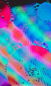 Preview wallpaper bubbles, rainbow, glass