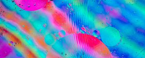 Preview wallpaper bubbles, rainbow, glass