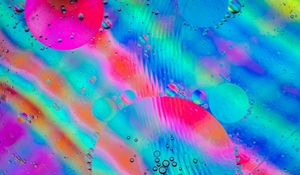 Preview wallpaper bubbles, rainbow, glass