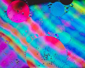 Preview wallpaper bubbles, rainbow, glass