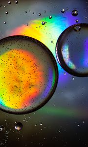 Preview wallpaper bubbles, round, macro, multicolored
