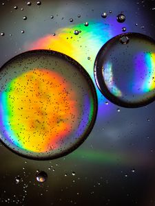 Preview wallpaper bubbles, round, macro, multicolored