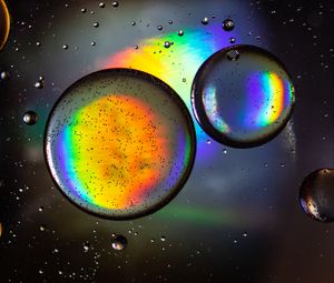 Preview wallpaper bubbles, round, macro, multicolored