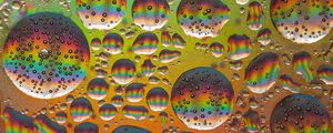 Preview wallpaper bubbles, round, rainbow, abstraction