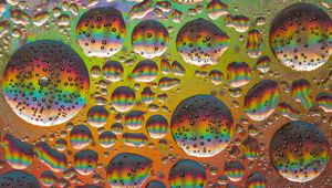 Preview wallpaper bubbles, round, rainbow, abstraction