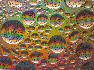 Preview wallpaper bubbles, round, rainbow, abstraction