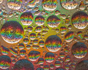 Preview wallpaper bubbles, round, rainbow, abstraction