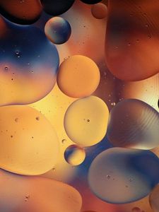 Preview wallpaper bubbles, shape, water, gradient, abstraction