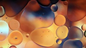 Preview wallpaper bubbles, shape, water, gradient, abstraction