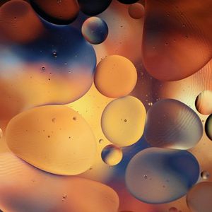 Preview wallpaper bubbles, shape, water, gradient, abstraction